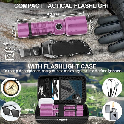 Banral Flashlights High Lumens Rechargeable, Super Bright Long Range Small - Image 2