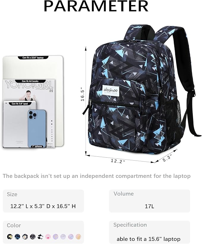 abshoo Classical Basic Travel Backpack - Image 6