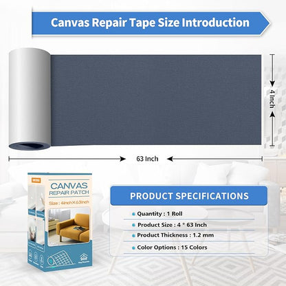 KING MOUNTAIN Canvas Repair Tape, Outdoor Gear Patch, 4×63 Inches, Waterproof - Image 4