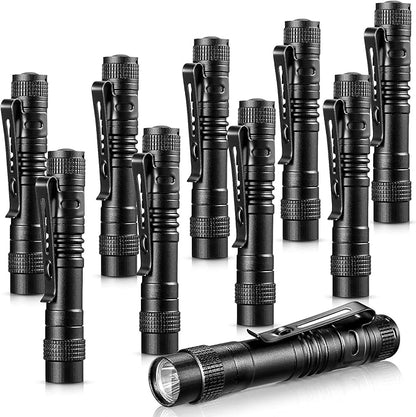 Honoson 10 Pieces Mini Pen Light Flashlight Small LED Pen Light Aluminum Pocket by Honoson