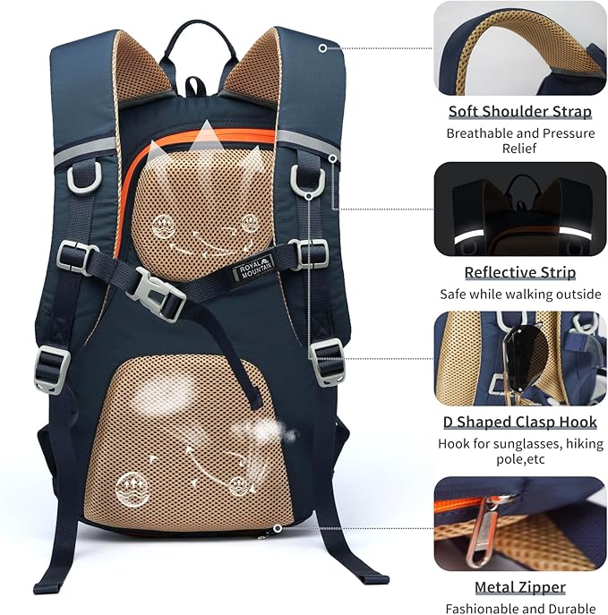 Hiking Backpack 30L Foldable Travel Daypack - Image 4