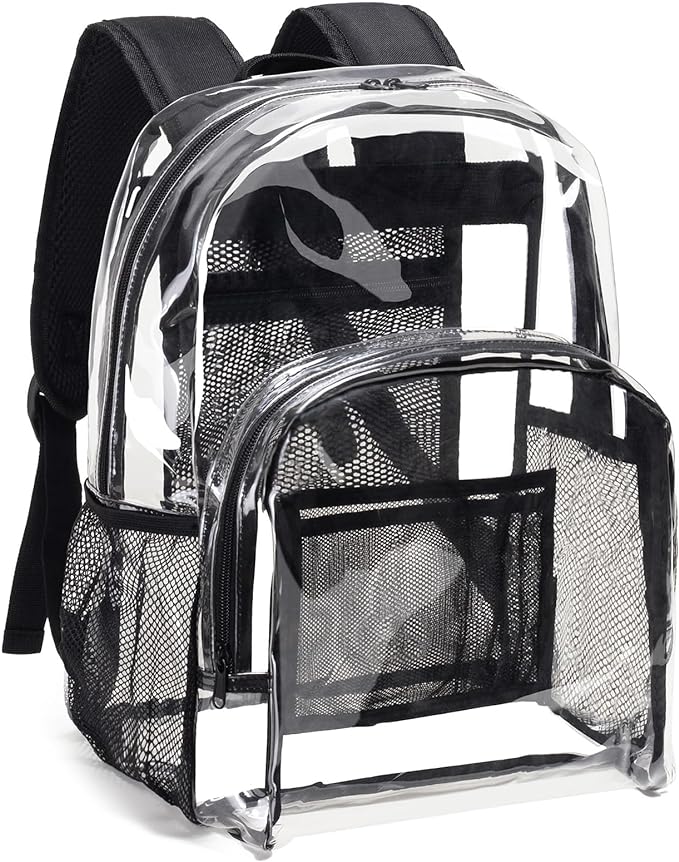 Vorspack Clear Backpack Heavy Duty PVC Transparent Backpack by Vorspack