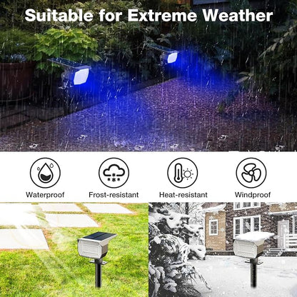 nipify 4 Pack Solar Spot Lights Outdoor, Solar Powered Waterproof Spotlight - Image 5