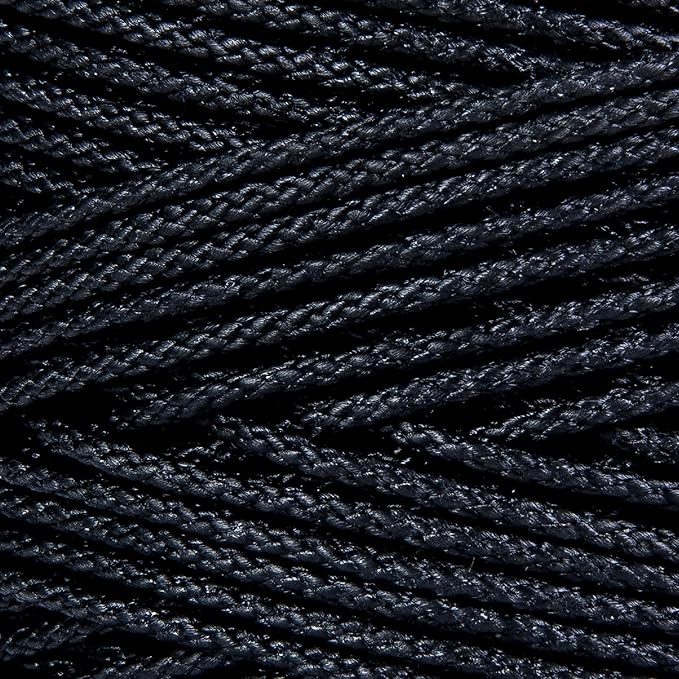 HONGDA Braided Black Nylon String, #18 Tarred Bank Line Twine, 487 Feet Black - Image 2