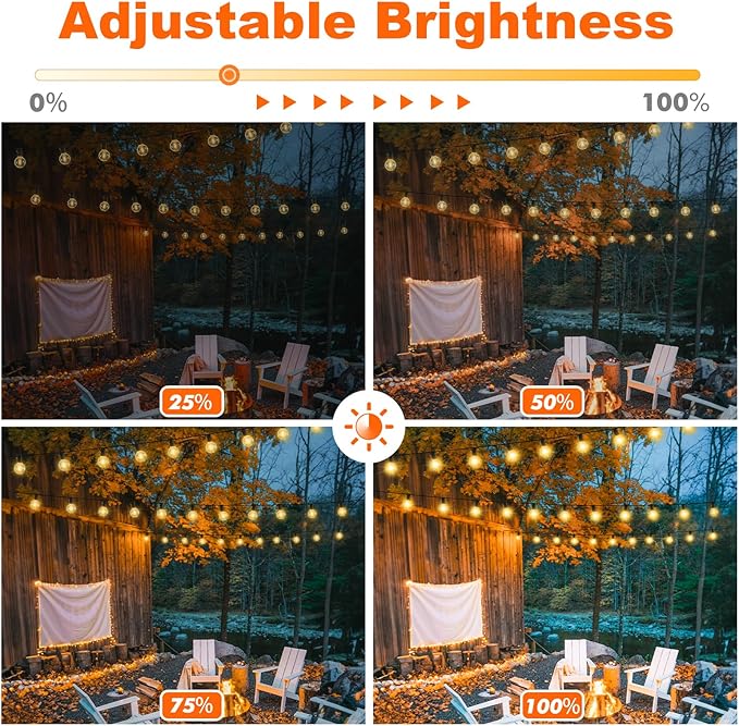100FT LED Outdoor String Lights - Image 3