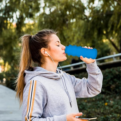 Collapsible Water Bottles 17oz, Odorless BPA-Free Silicone, Leak-Proof Foldable - Image 7