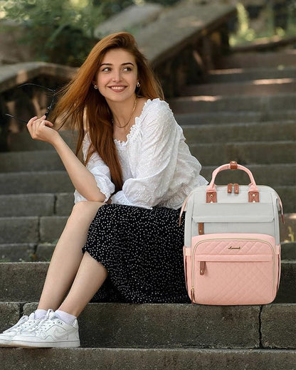 LOVEVOOK Laptop Backpack for Women, 17.3'' Waterproof Nurse Bag Teacher Work - Image 2