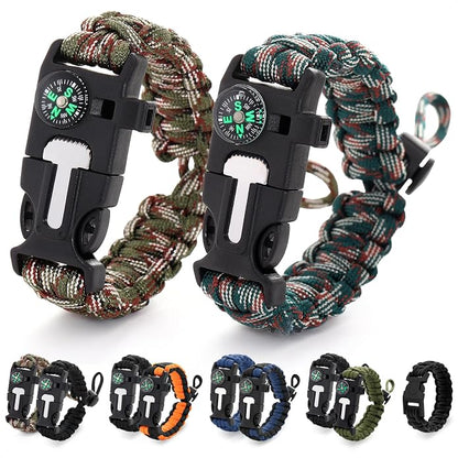 Paracord Bracelets for Men and Women – Adjustable Survival Paracord Bracelet by NADOBA