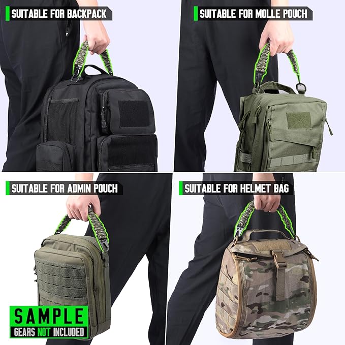 Tactical Paracord Handle，9-core Weaving Paracord Strap - Image 3