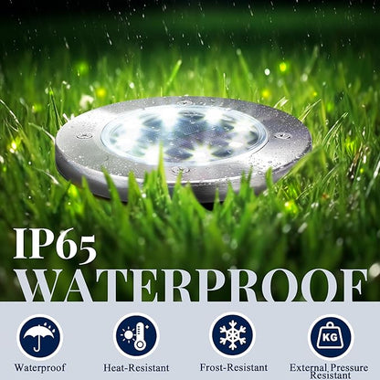 SOLPEX Solar Lights Outdoor Waterproof, 12 Pack Solar Ground Lights, Solar - Image 5