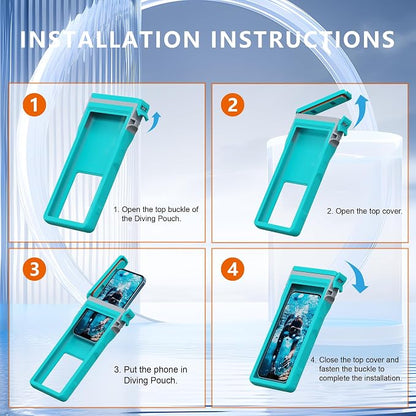 GOLDJU Waterproof Phone Pouch, 7.0 inch Waterproof Phone Case - Image 8