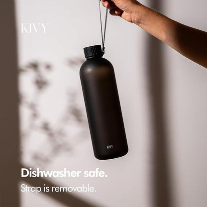 KIVY Large Water Bottle 50oz Fits Backpack & Cupholder - Image 3