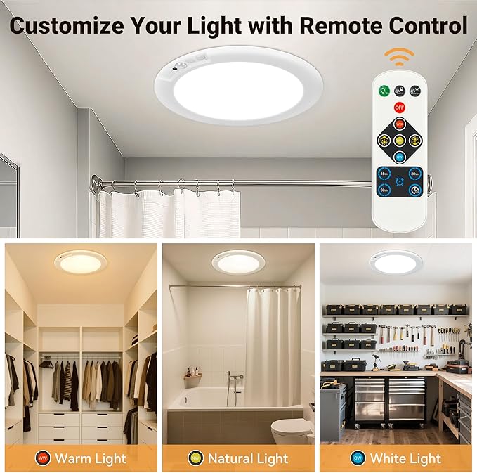 Rechargeable Ceiling Light No Wiring - Image 4