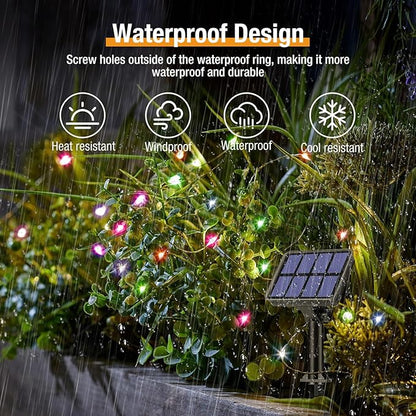 btfarm 4 Pack Solar String Lights Outdoor, Toltal 320LED 132FT Solar Fairy - Image 3