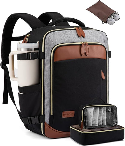 LOVEVOOK 40L Travel Backpack Carry On Airline Approved, Large Backpack by LOVEVOOK