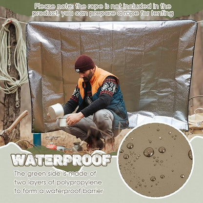 Kingdder 2 Pcs Heavy Duty Emergency Blankets - Image 3