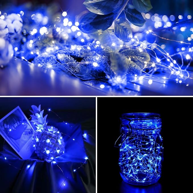 2-Pack 200 LED Solar Fairy Lights Outdoor, Upgraded Oversize Lamp Beads & Super - Image 6