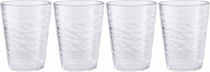 KLIFA- RIPPLE- 16 ounce, Acrylic Tumbler Drinking Glasses Cups, Stackable - Image 8