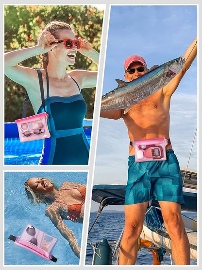 HEETA Waterproof Fanny Pack, Waterproof Pouch Dry Bag 2/3/4 Pack - Image 6