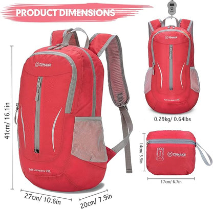 ZOMAKE Ultra Lightweight Packable Backpack 25L, Foldable Hiking Backpacks Water - Image 2