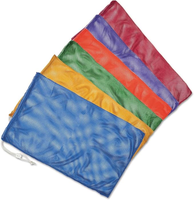 Champion Sports Mesh Equipment Bag – Heavy-Duty Nylon Drawstring Bag by ChampionSports