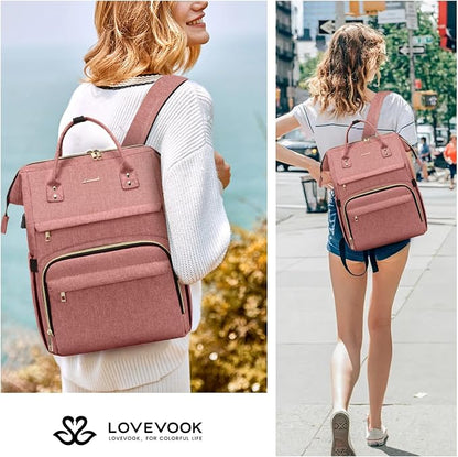 LOVEVOOK Laptop Backpack for Women, 18 Inch Professional Womens Travel Backpack - Image 7