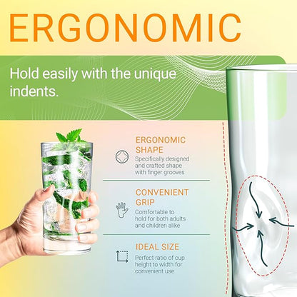 Bravario Unbreakable Plastic Drinking Glasses 17 oz | Dishwasher Safe - Image 3