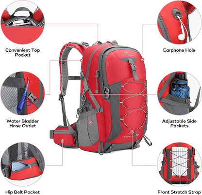 Maelstrom Hiking Backpack, Camping Backpack, 40L Waterproof Hiking Daypack - Image 3