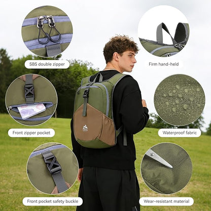 15L Small Hiking Backpack for Men Women Lightweight Packable Backpack Foldable - Image 4