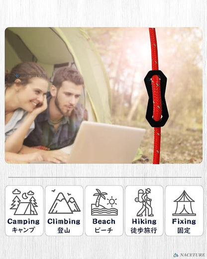 NACETURE Aluminum Alloy Rope Tensioner Tent Guyline Cord Adjuster - Image 5