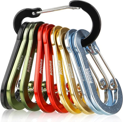 Booms Fishing CC5 Multi-Use Carabiner Clips, 10 Pack 2.7" Small Caribeener Clips by BoomsFishing