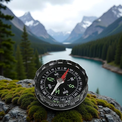 Black Waterproof Pocket Watch Compasses Navigation Compasses Professional Clear - Image 2