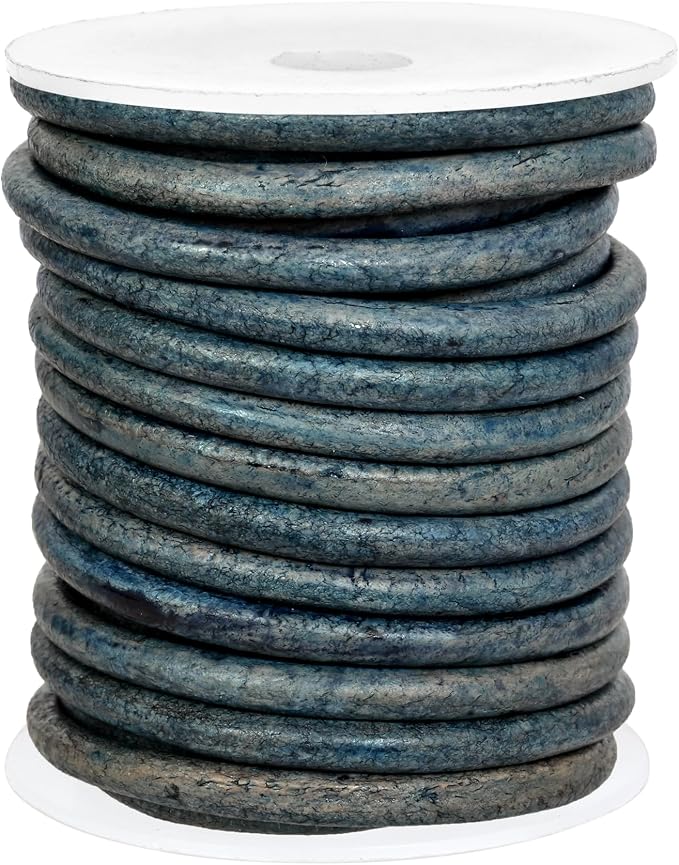 GENIQUE Real/Genuine Round Leather String Cord - Image 2