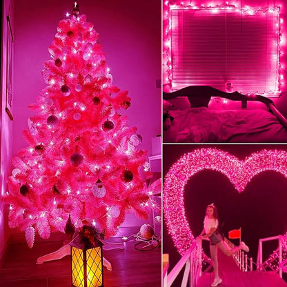 Christmas Pink Mini String Lights - Image 8