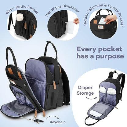 RUVALINO Diaper Bag Backpack-Expandable Baby Bag - Image 3