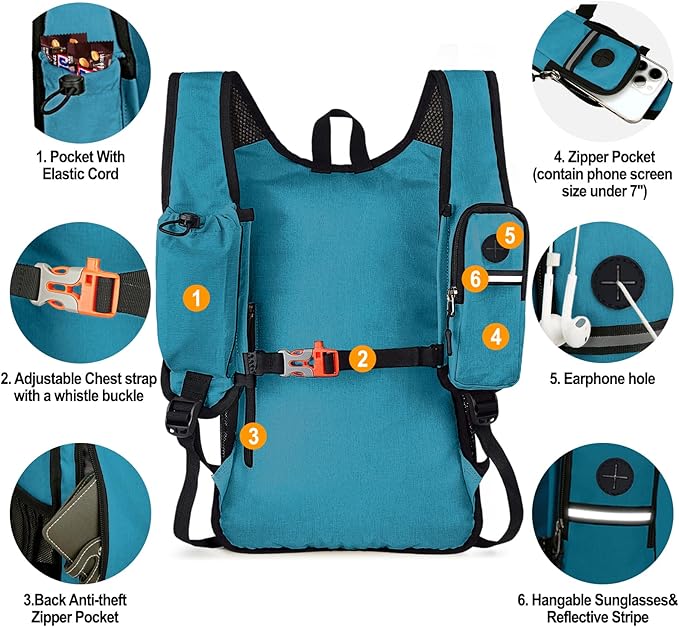 Seektop 15L Small Hiking Backpack - Image 3