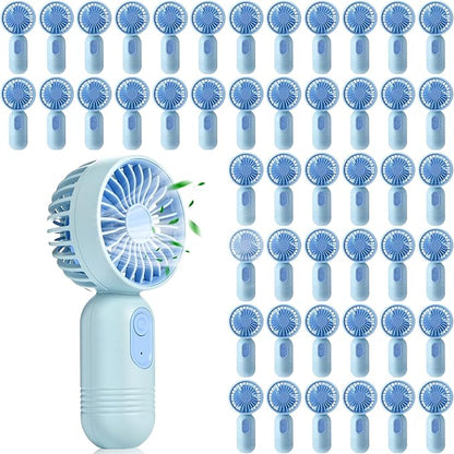 Rossesay 48 Pcs Mini Portable Fan Bulk Cute Handheld Lightweight Small Little by Rossesay