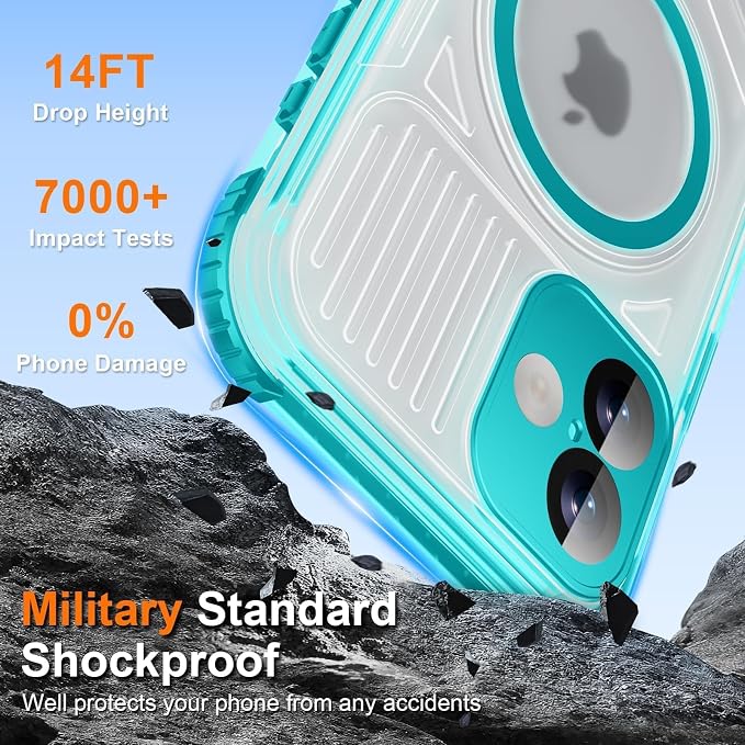 WIFORT for iPhone 16 Waterproof Case, Fit for Magsafe Full Body Magnetic - Image 9