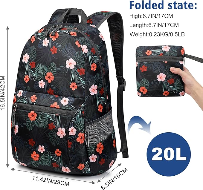 G4Free 20L Small Foldable Ultralight Waterproof Backpack - Image 2