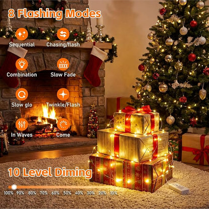 4 Pack 50 LED Fairy Lights Battery Operated - Image 7