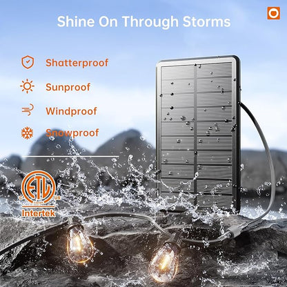 addlon 54FT Solar String Lights Outdoor Waterproof - Image 5