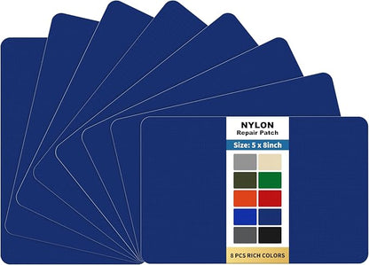 KING MOUNTAIN Self Adhesive Nylon Fabric Repair Patch, 5×8 Inches 8 Pcs by ForABetterHomeLife