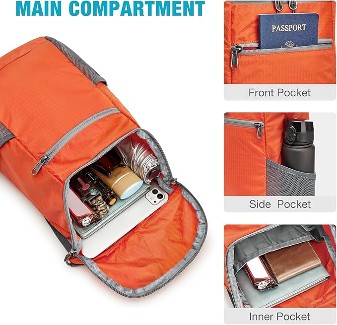 G4Free Lightweight Packable Hiking Backpack - Image 5