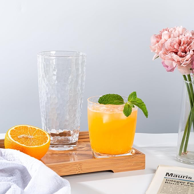 KOXIN-KARLU Hammered 26-ounce Plastic Tumbler Acrylic Glasses - Image 5