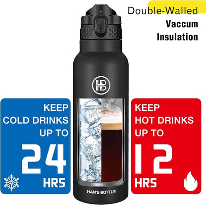 Han's Bottle Sports Water Bottle - 24 Oz - Image 6