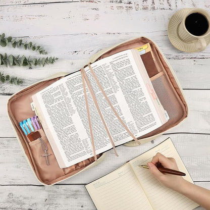 FINDCOZY Bible Cover for Women, Durable Carrying Book Case Church Bag for - Image 5