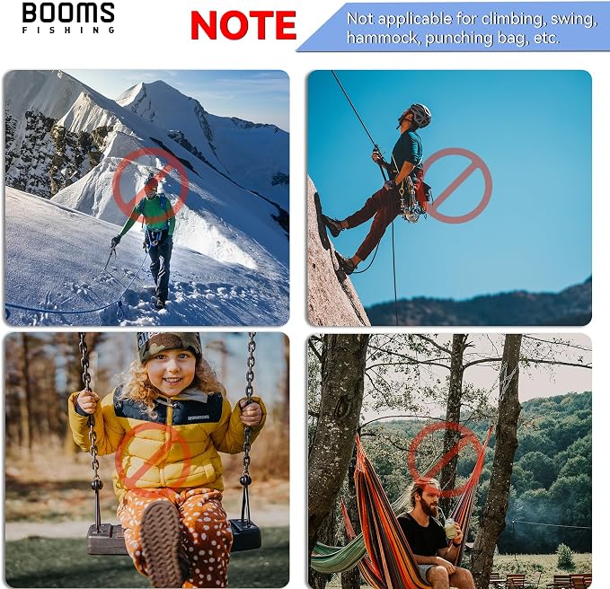 Booms Fishing CC1 Multi-Use Carabiner Clip, 6 Pack Small Caribeener Clips - Image 5