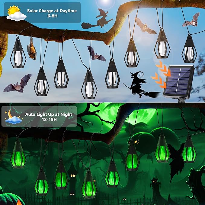 Solar String Lights for Outside, 33Ft Solar Patio Lights - Image 3