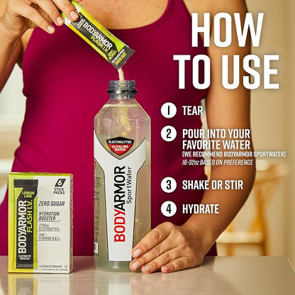 BODYARMOR Flash IV Electrolyte Packets, Lemon Lime - Image 4