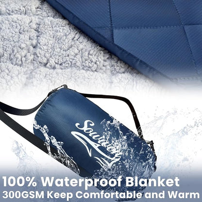 Waterproof Outdoor Blanket 92”X 60” Packable, Stadium Blankets - Image 3